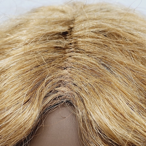 Blonde Ombre Beachy Wavy Hair Synthetic Wig - Picture 6 of 7